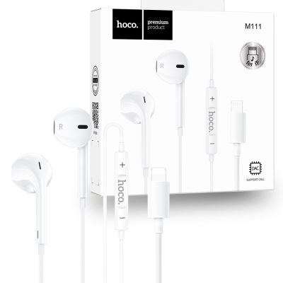 Hoco M111 Primero Digital Lightning Handsfree – White