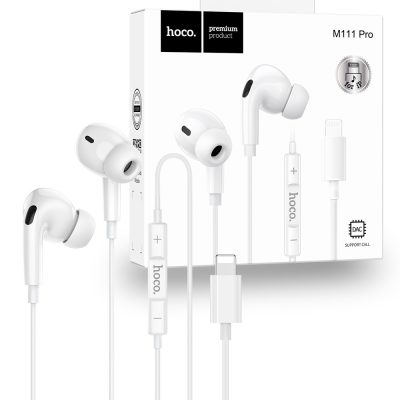 Hoco M111 Pro Digital Lightning Handsfree – White