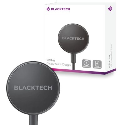 BLACKTECH USB-A Galaxy Watch Charger – Black