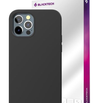 iPhone 14 Pro Max BLACKTECH Soft Feeling Case With Soft Micro Fiber