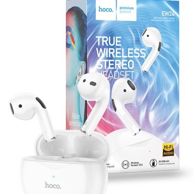 Hoco EW24 Simple True Wireless Earphones – White